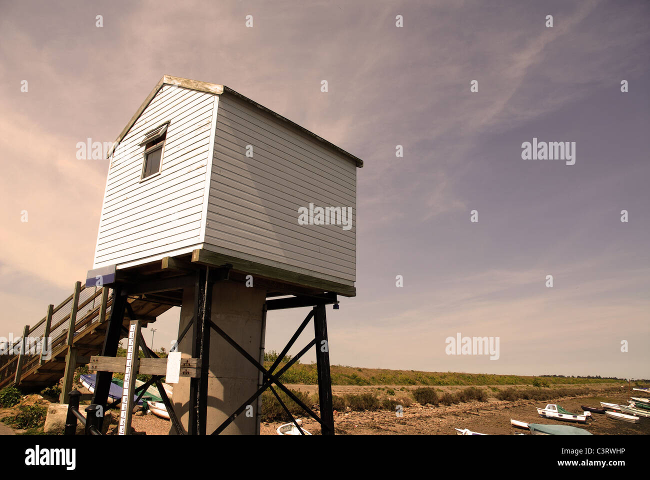 Harbor Lookout station in England Stock Photo