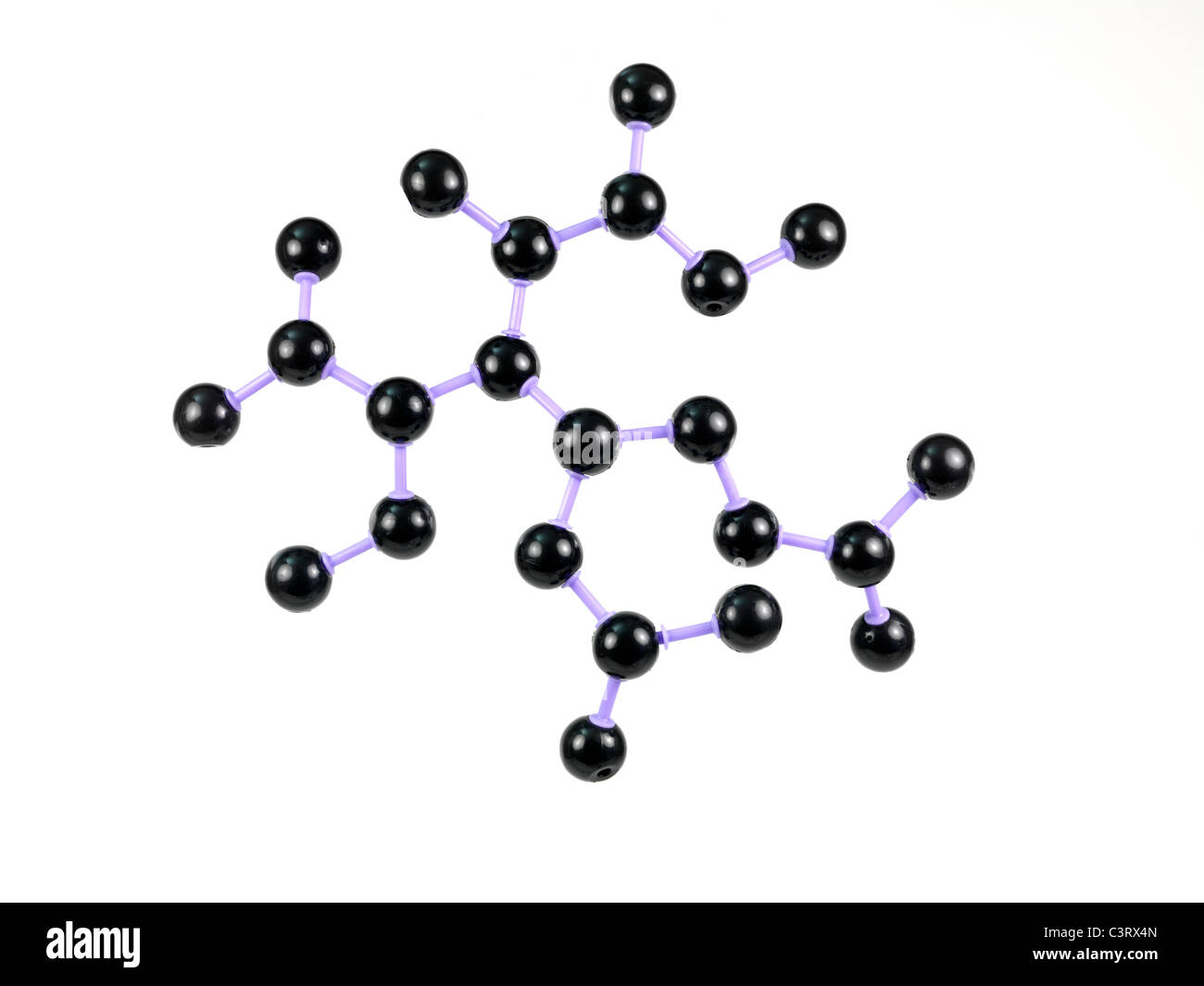 A molecule structure isolated against a white background Stock Photo ...