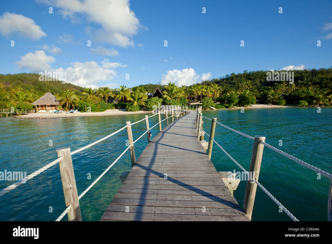 Likuliku Lagoon Resort, Malolo Island, Mamanucas, Fiji Stock Photo