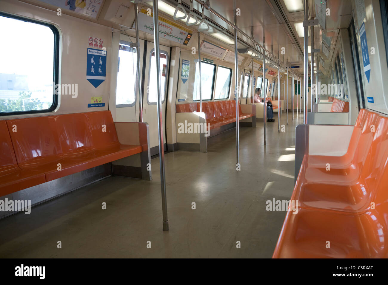 Singapore MRT Mass Rapid Transit Carriage, Singapore Stock Photo Alamy