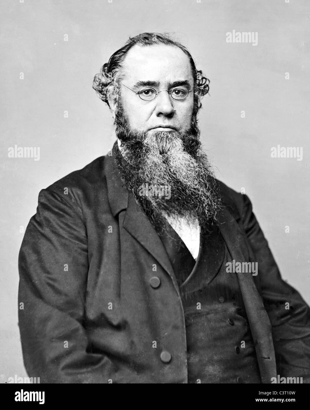EDWIN STANTON (1814-1869) US lawyer who was Secretary of War during  the American Civil War Stock Photo