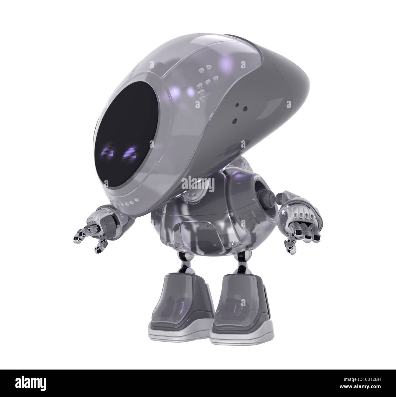 Cool glossy robot. Smart in profile with glossy plastic parts