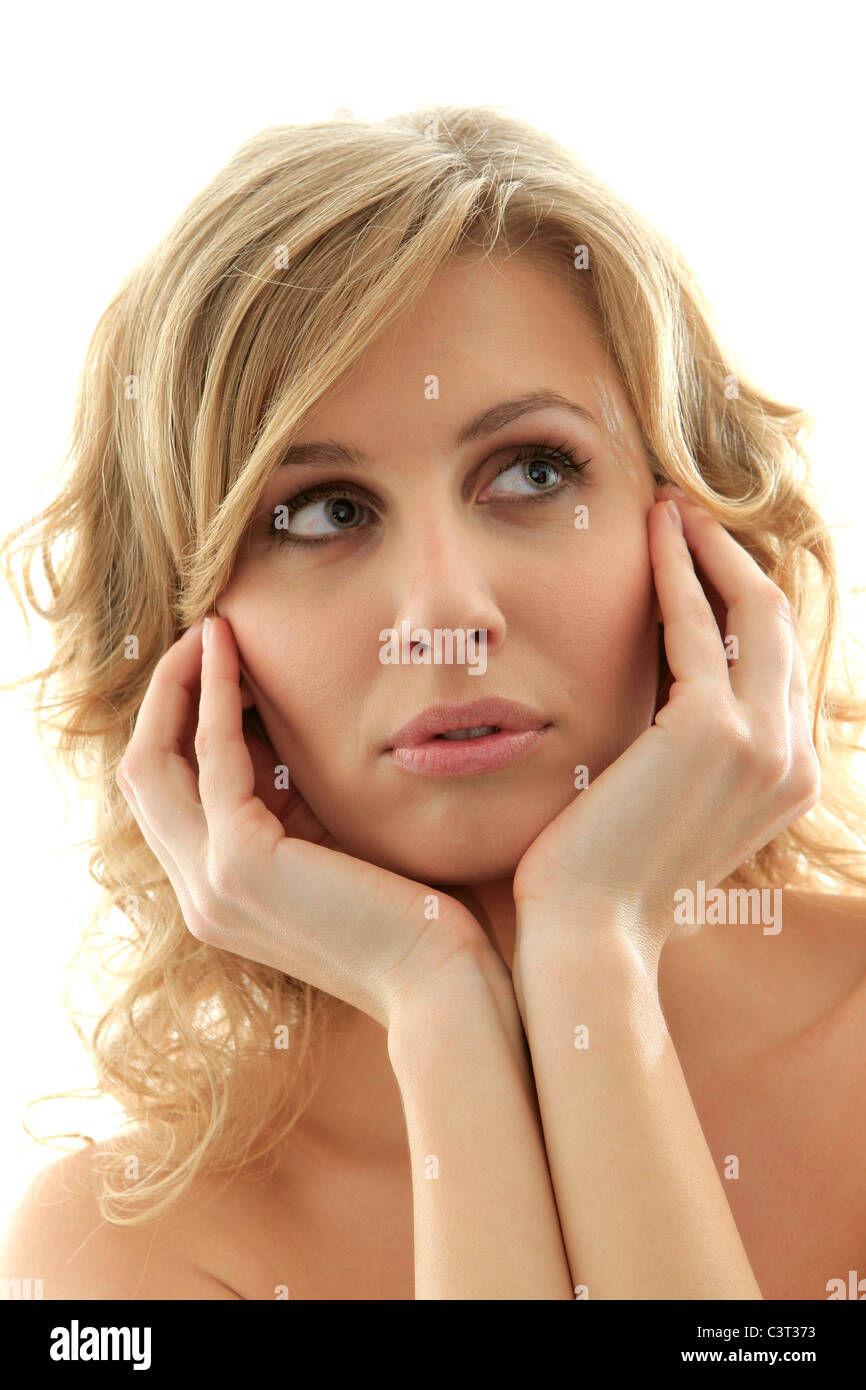 Confident sexy young woman Stock Photo
