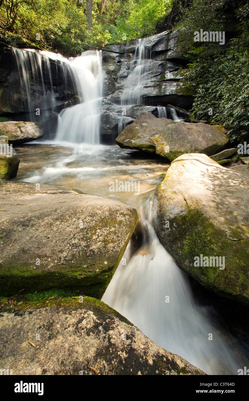 Cedar Rock Falls Pisgah National Forest near Brevard, North