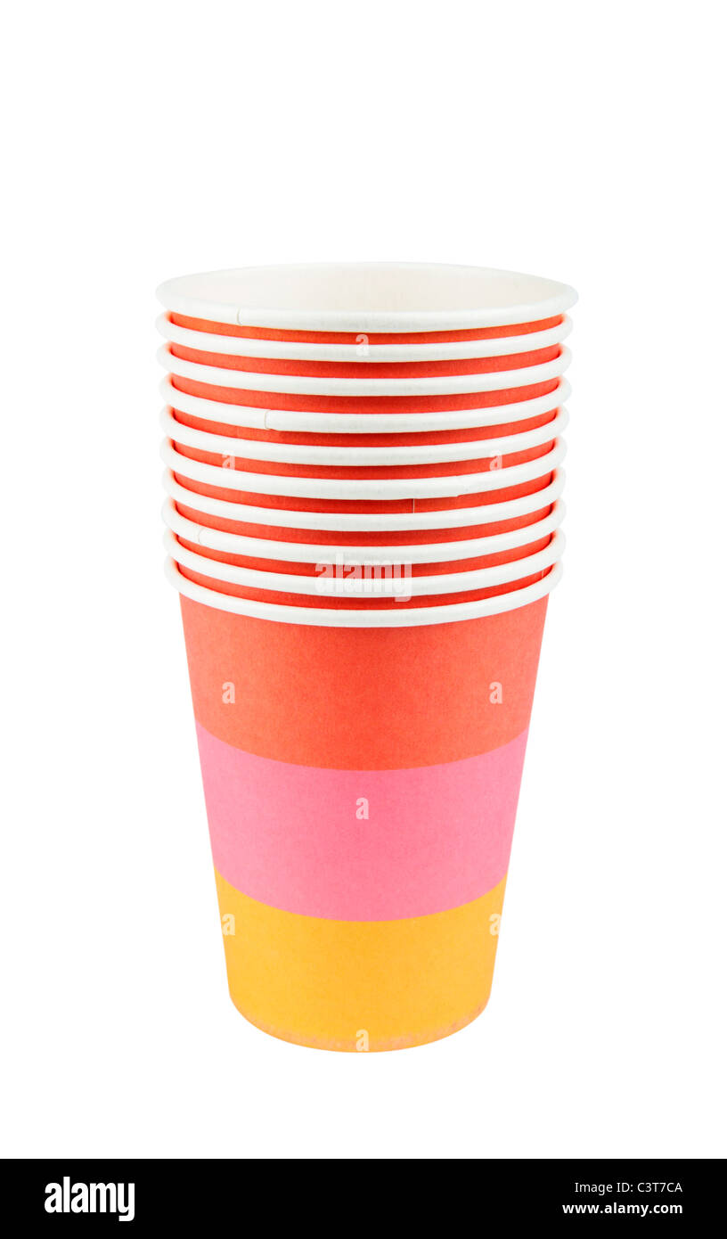 Paper Cup cut out c Stock Photo