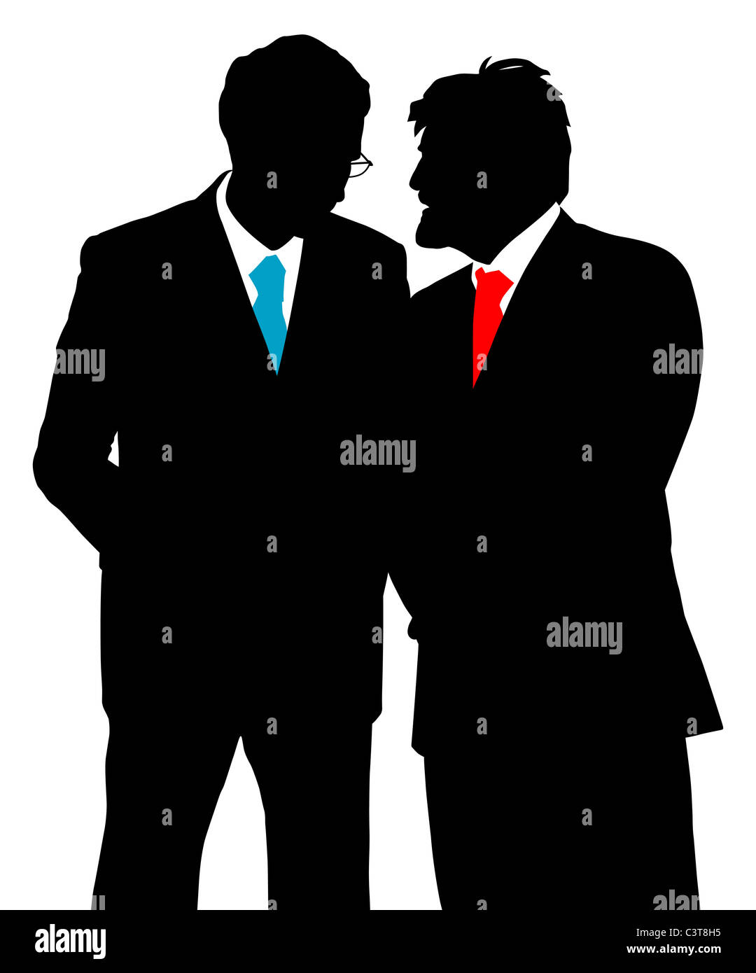 Two businessmen talking Stock Photo - Alamy