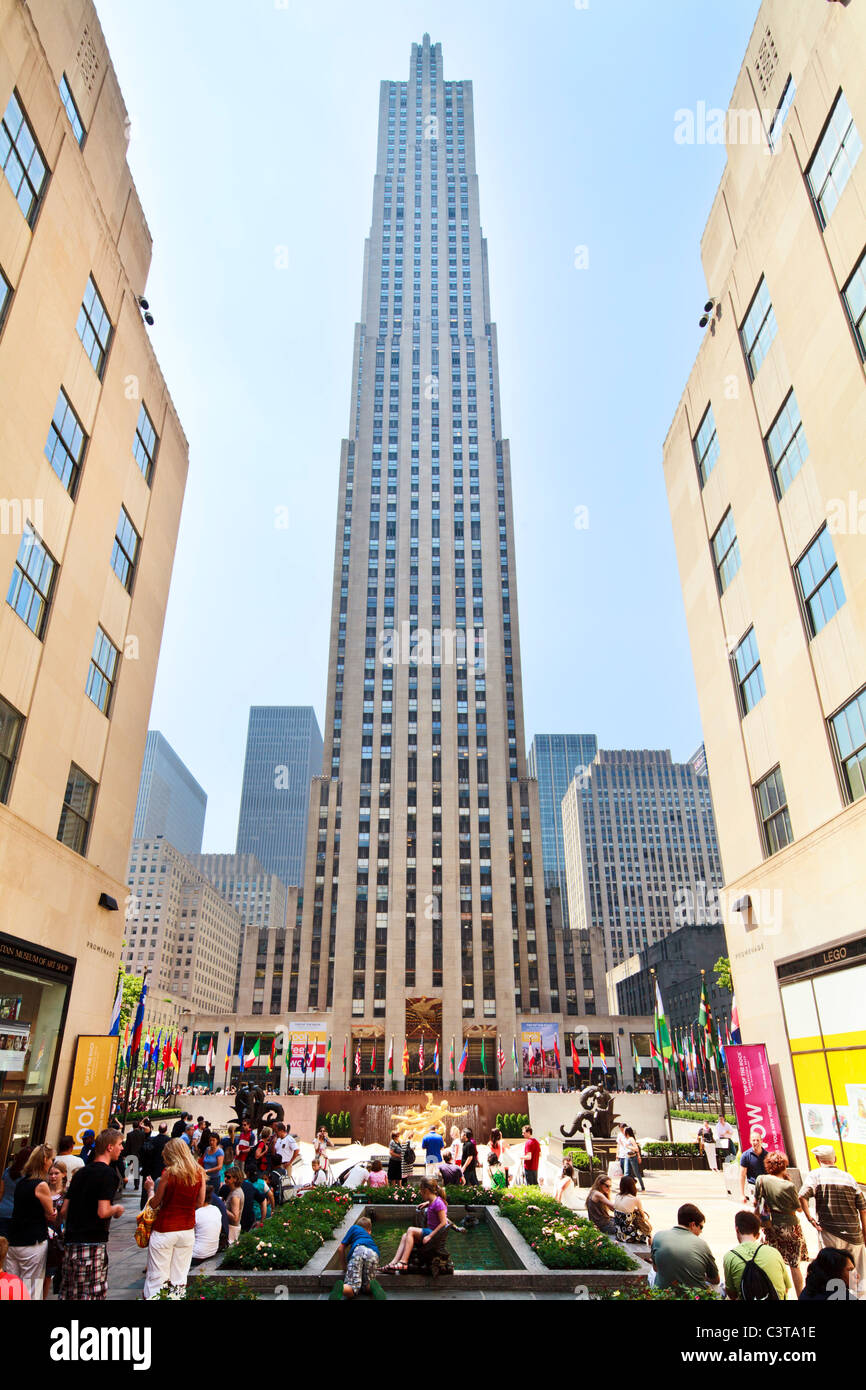GE Building, Rockefeller center Stock Photo