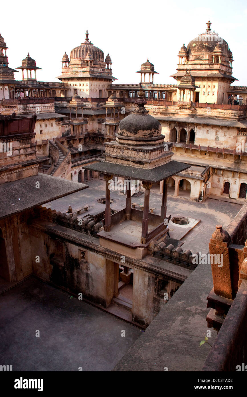 Palace in Orchha, Madhya Pradesh, India, Asia Stock Photo