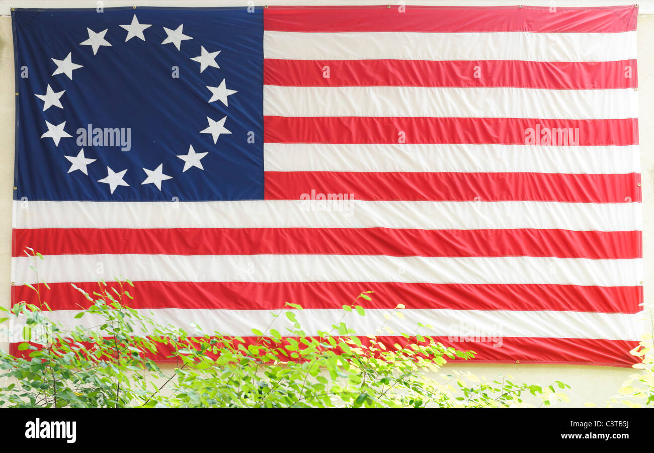Betsy Ross flag, Philadelphia Stock Photo