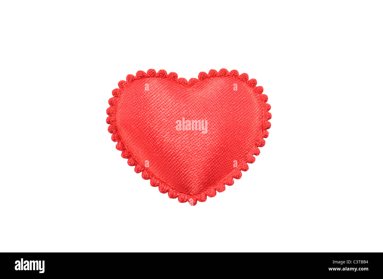 red heart isolated on white Stock Photo