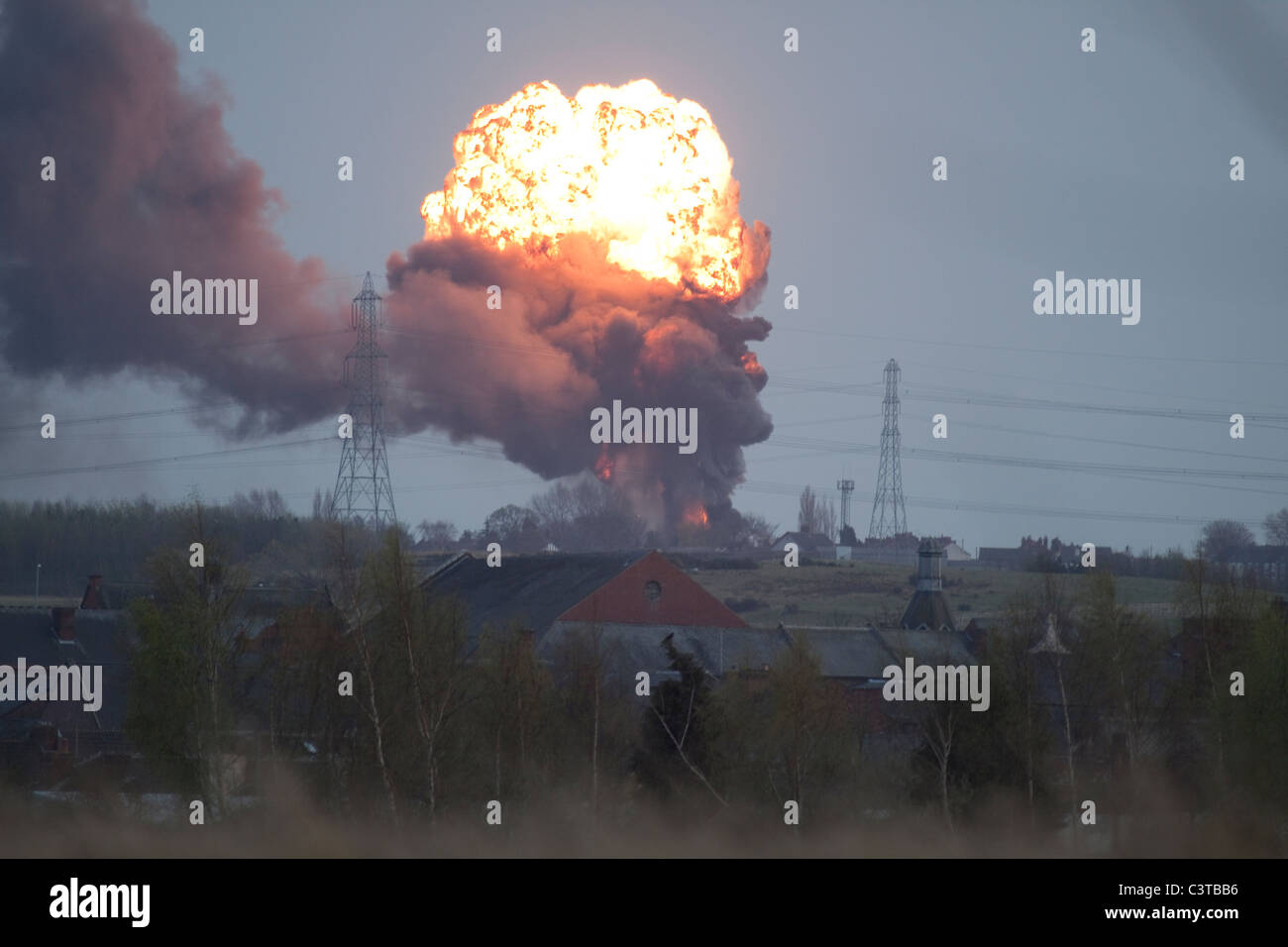 Gas Explosion Stock Photo