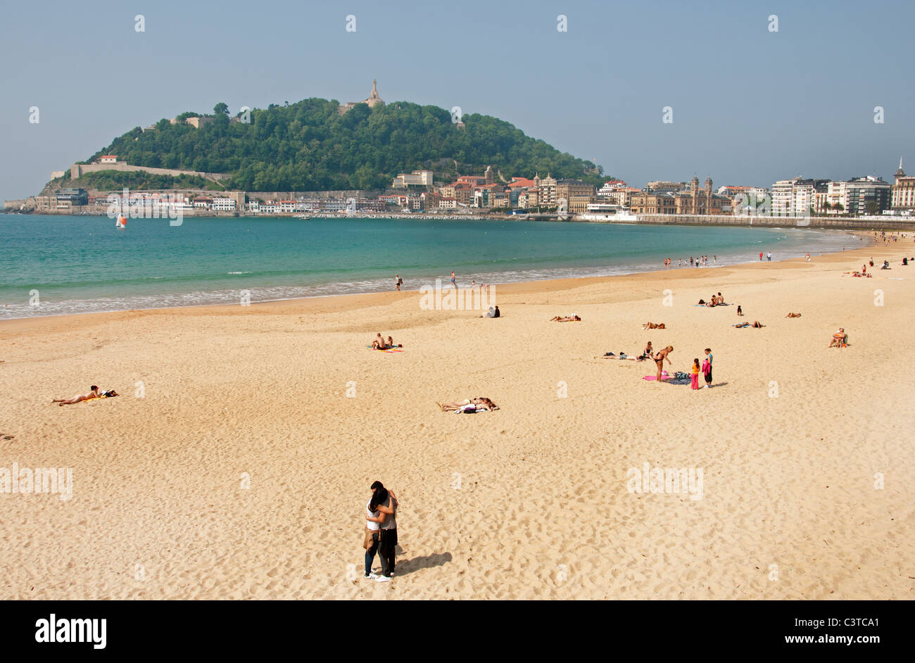 Playa De La Concha San Sebastian Spain Basque Country Beach Sea Sand playa-de-la-concha-san-sebastian-spain-basque-country-beach-sea-sand