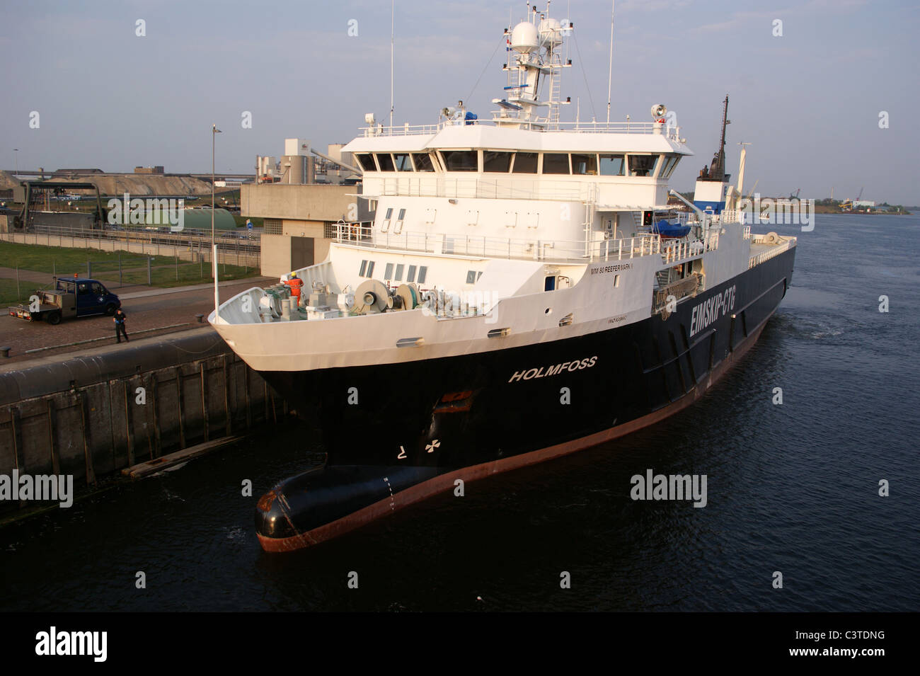 MV Holmfoss In The Sea Lock North Sea Ship Canal Amsterdam To 