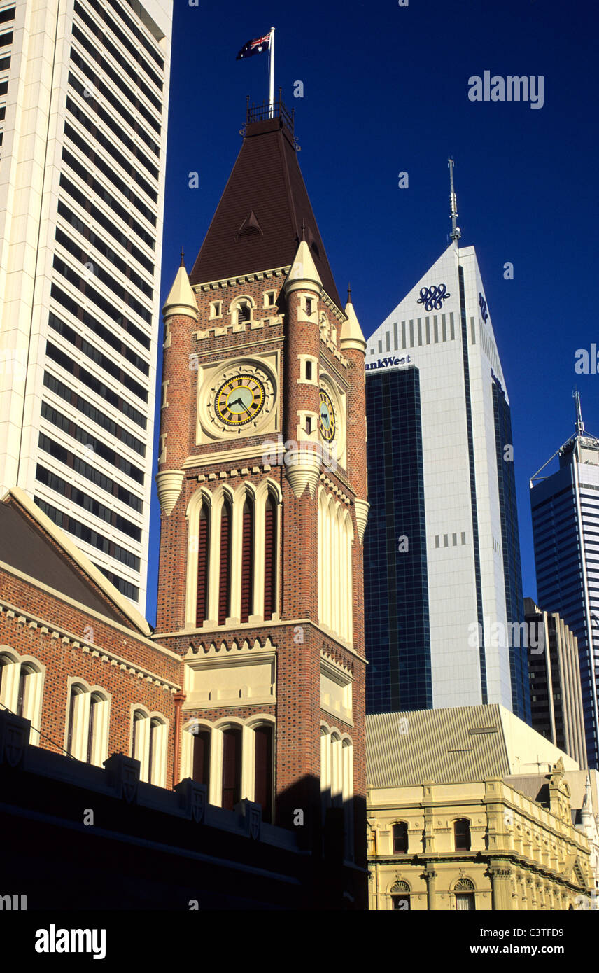 Perth Townhall Clock Western Australia Stock Photo Alamy