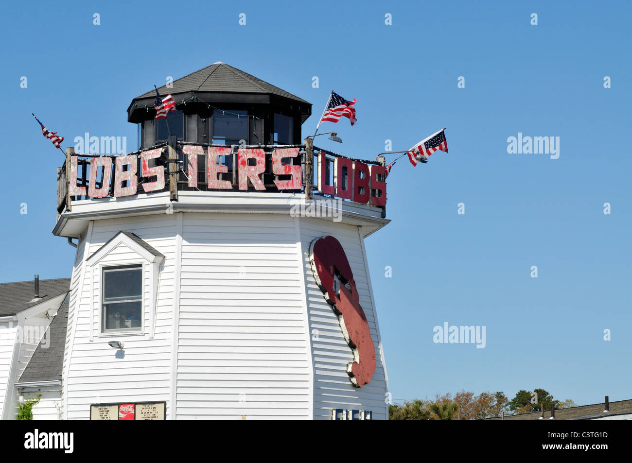 Exterior of Cape Cod fish and chips restaurant. USA Stock Photo Alamy