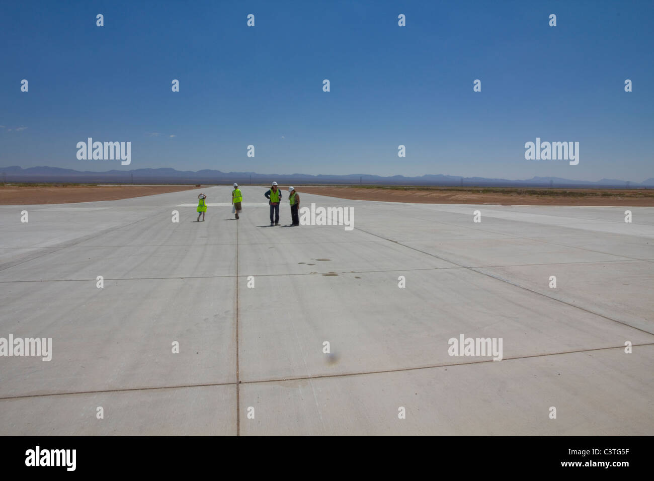 two-mile-long, 200-foot-wide runway, Spaceport America, near Truth or