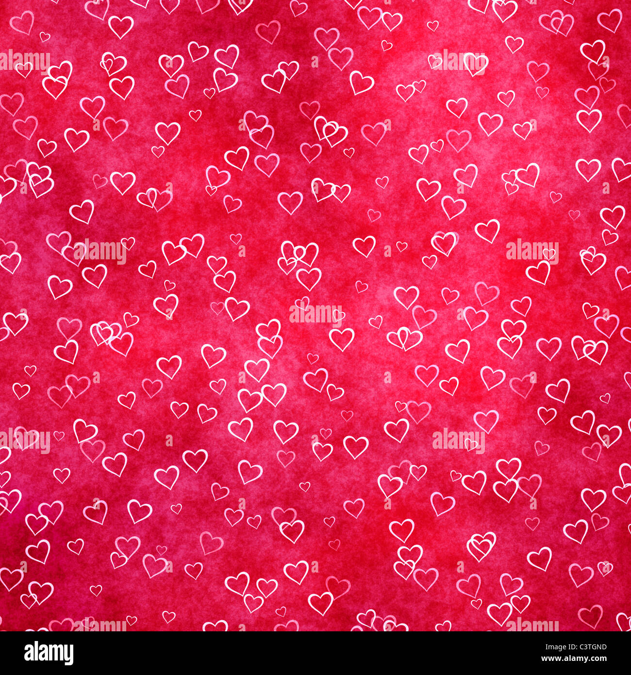 great illustration of love heart symbols background Stock Photo - Alamy