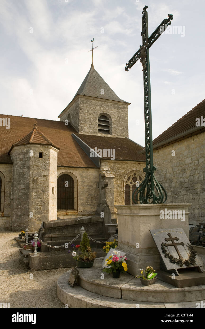 France Haut-Marne Colombey-les-deux-eglises church Stock Photo