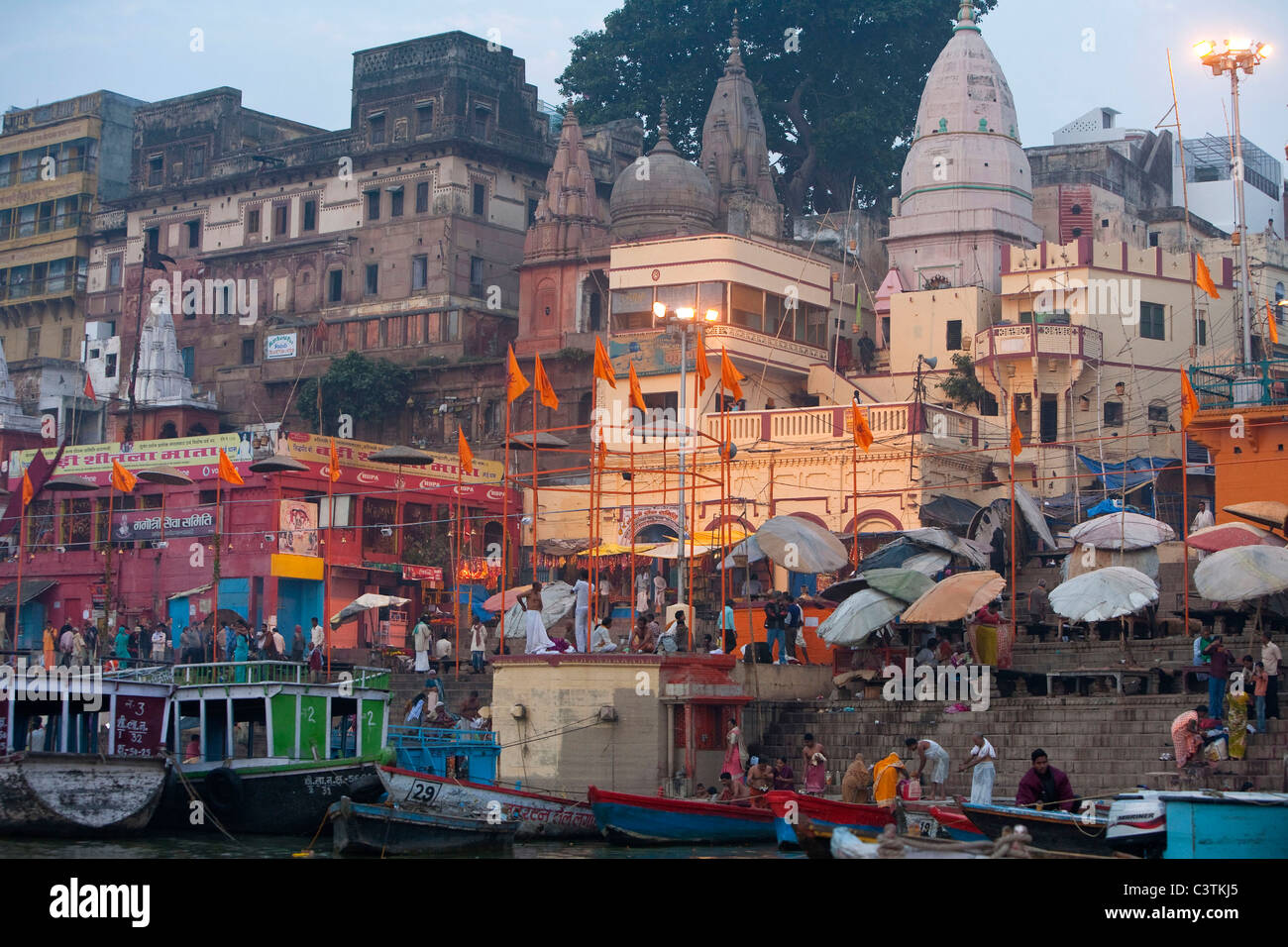 River Ganges, Varanasi, Uttar Pradesh, India Stock Photo