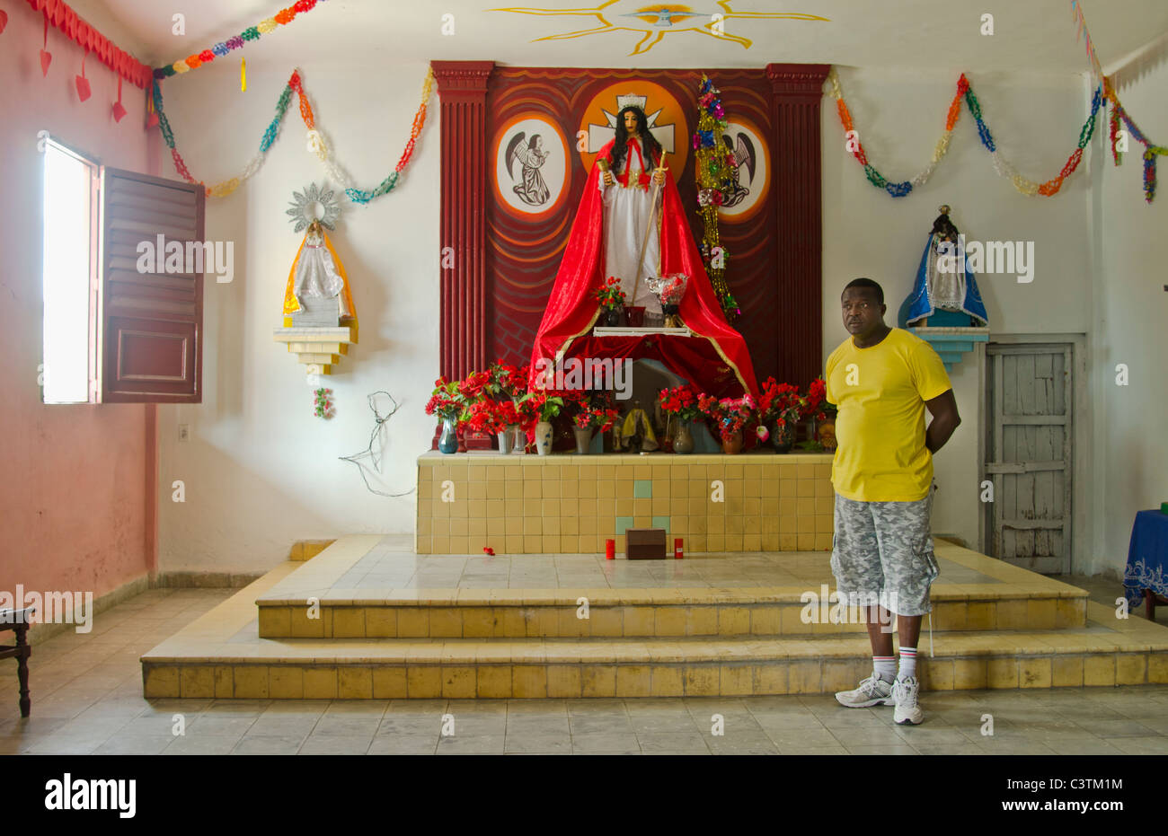 Havana, Cuba, an altar of the main Cuban Santeria religion Stock Photo -  Alamy