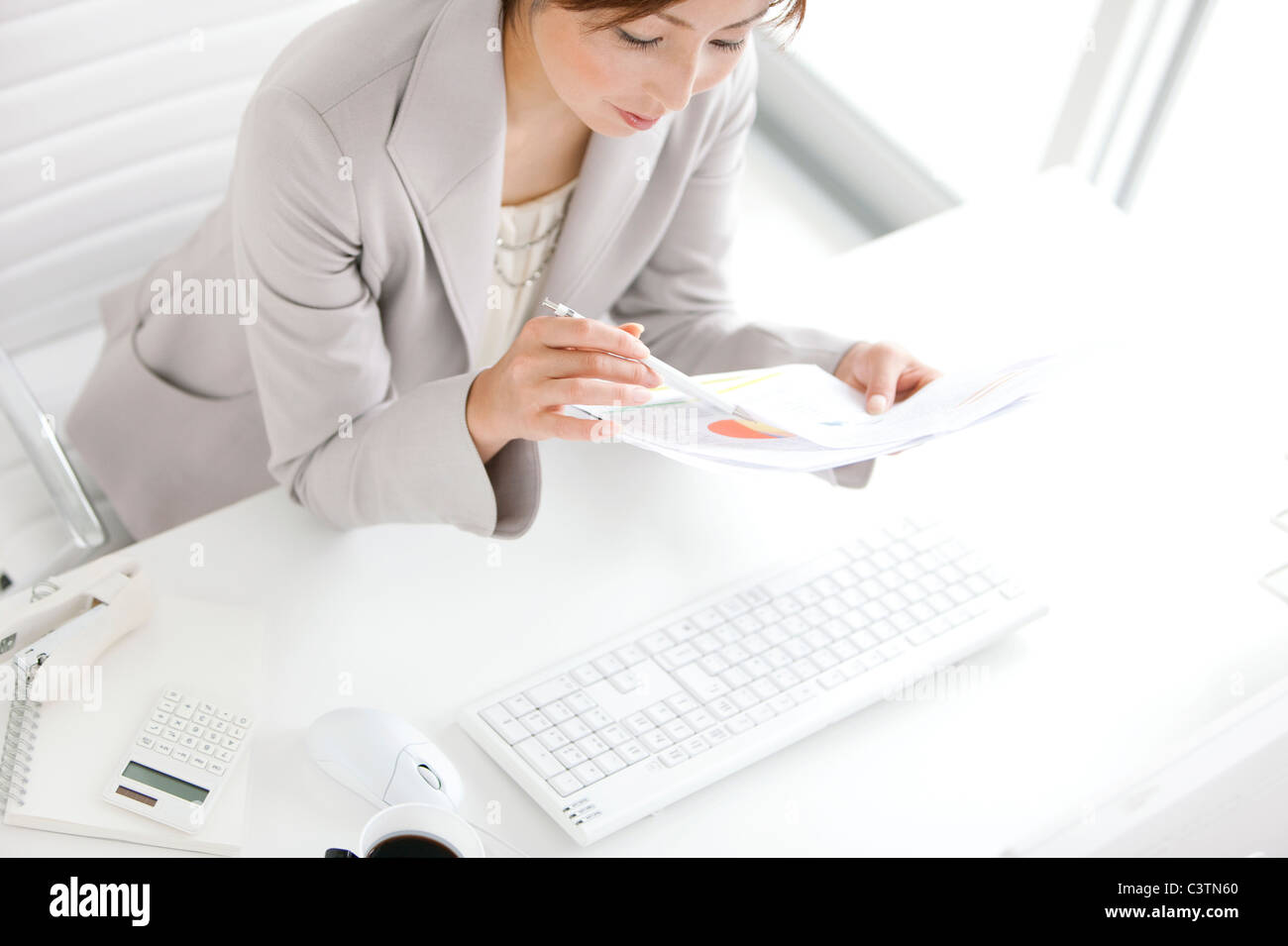 Japanese man woman working hi-res stock photography and images - Alamy