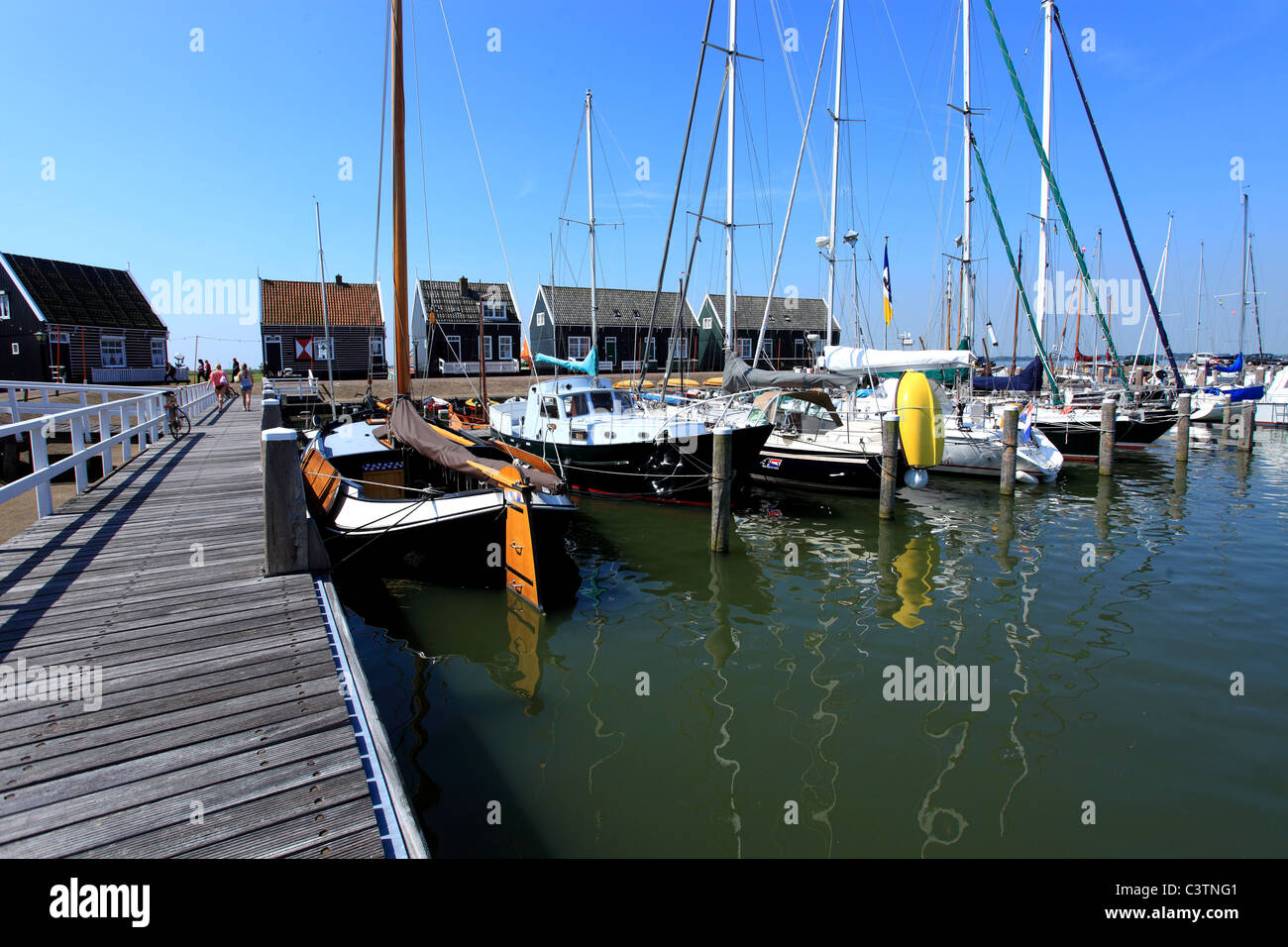 The traditional and quite fishing village of Marken Stock Photo - Alamy