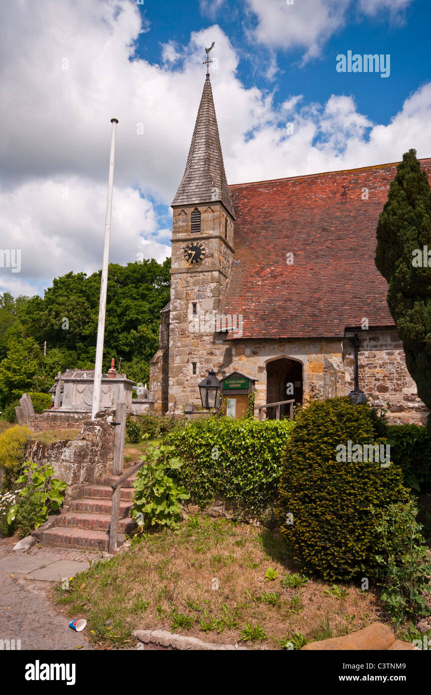 St Peters Village Church Newenden Kent England Stock Photo