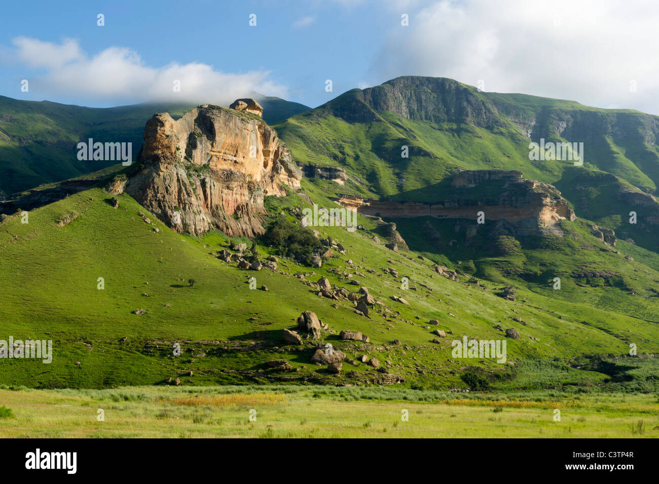 Scenery, Clarens, Free State, South Africa Stock Photo