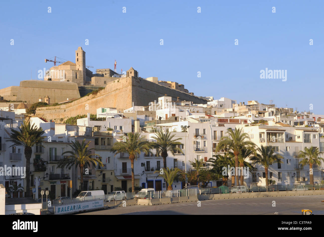 Old town of Eivissa Stock Photo