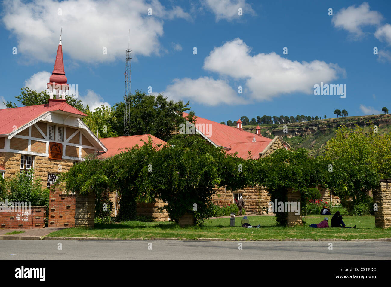 Sandstone building, Ficksburg, Free State, South Africa Stock Photo