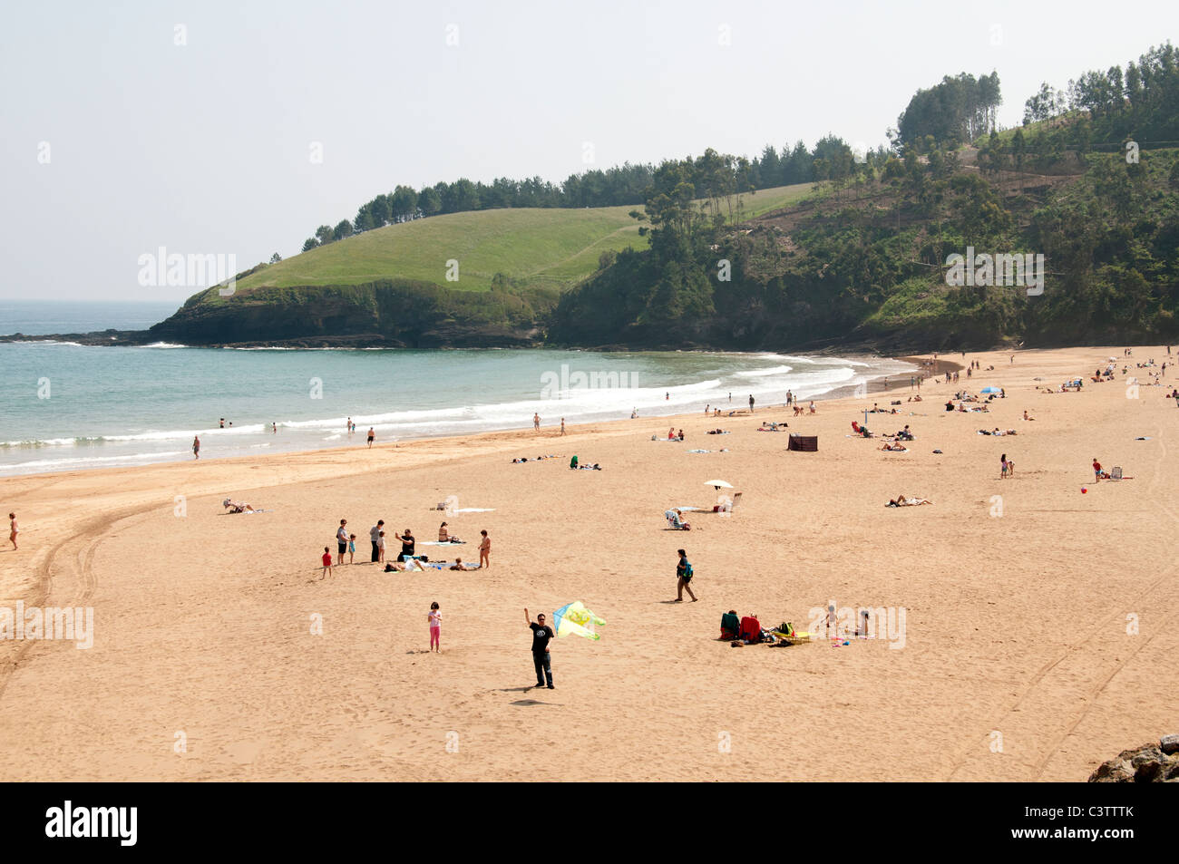 Lekeitio Biscay Basque Country north Spain Beach Sea Stock Photo