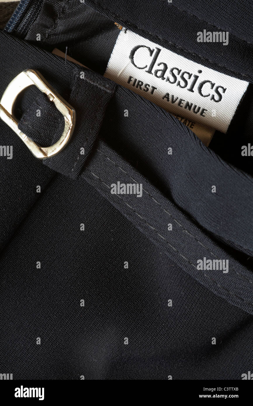 Classics First Avenue label in black skirt Stock Photo