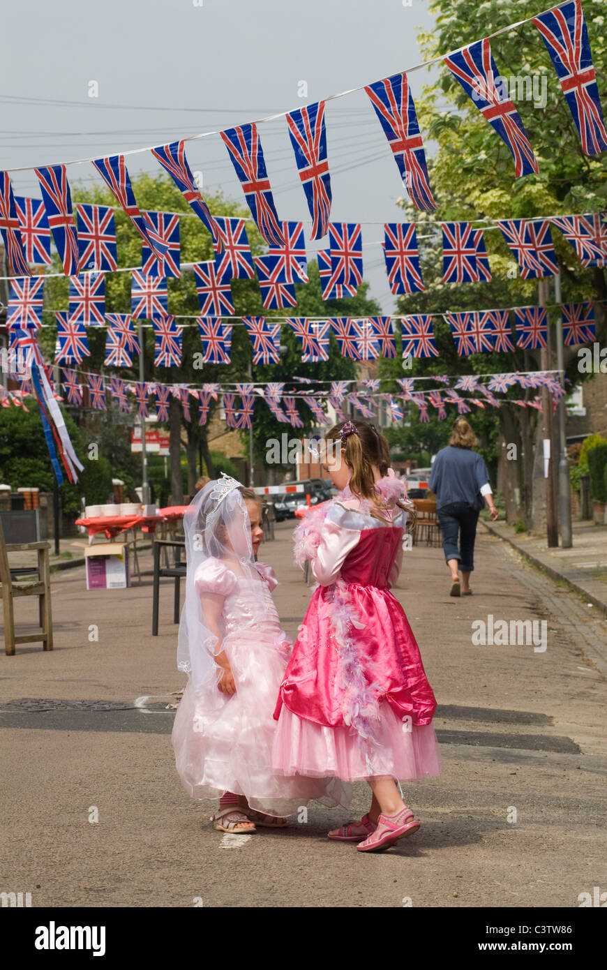 Girls dressing up. HOMER SYKES Stock Photo