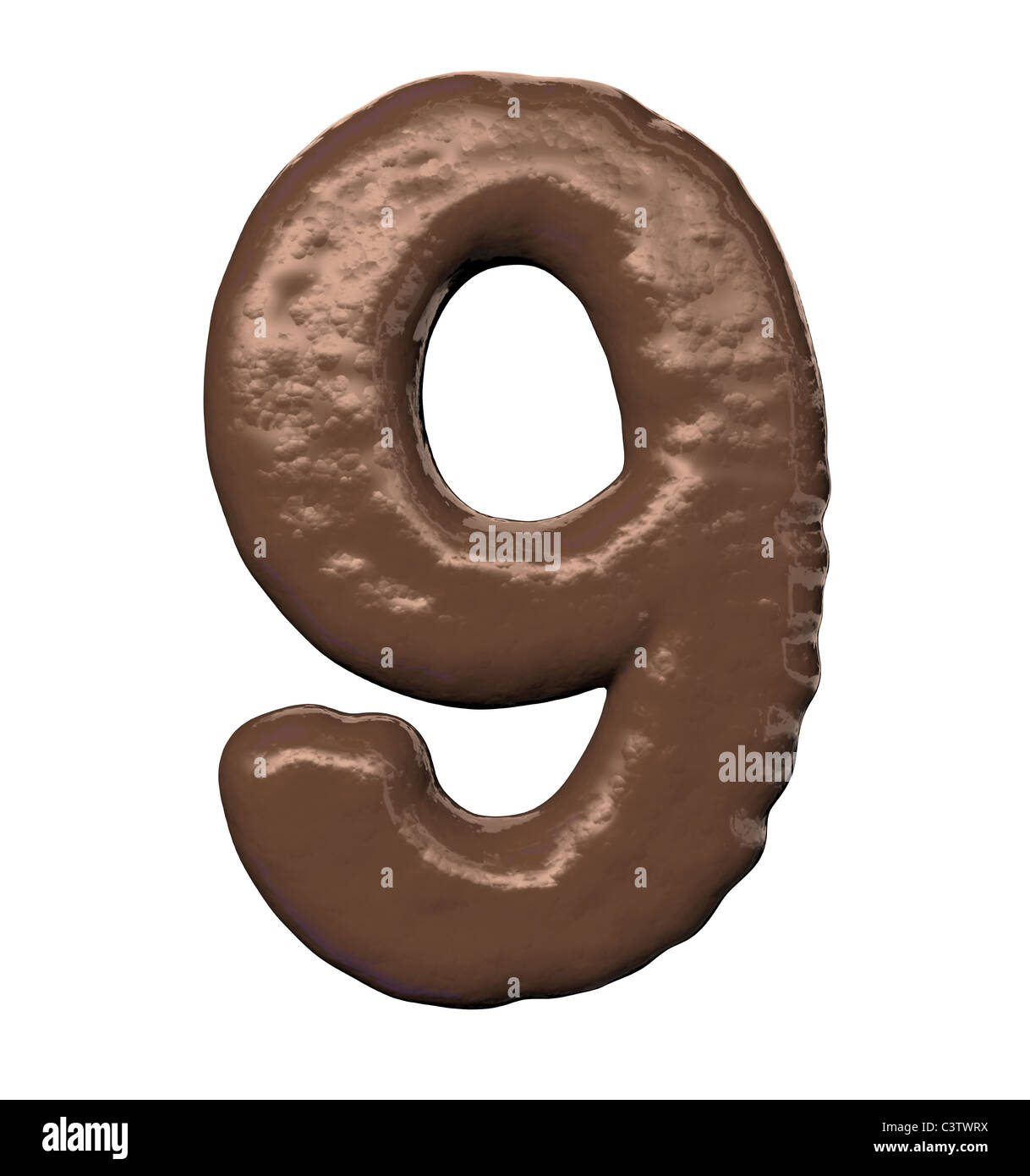 Chocolate Number Stock Photo Alamy