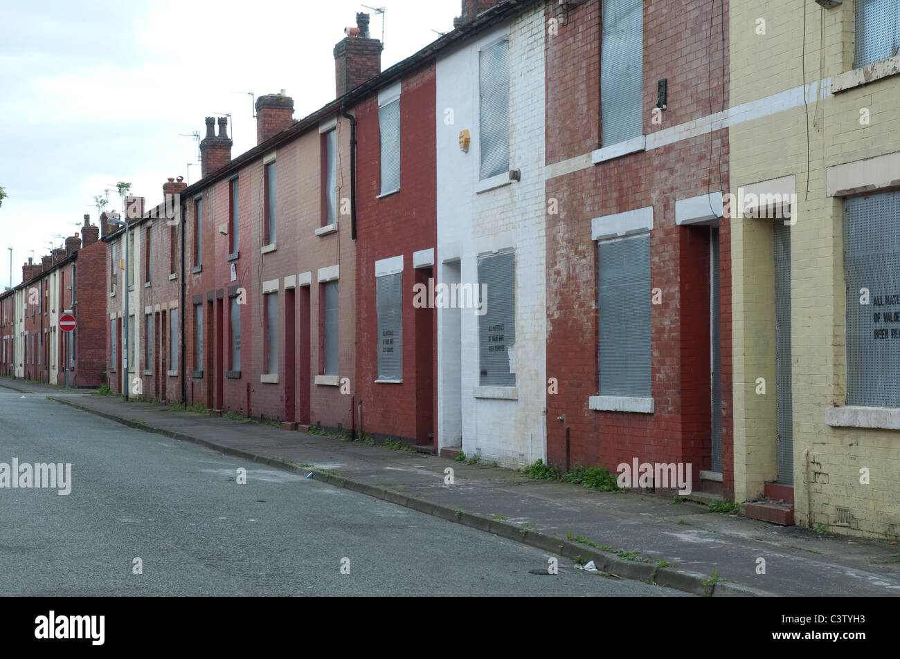 Terraced property in Higher Broughton,Salford, awaiting demolition