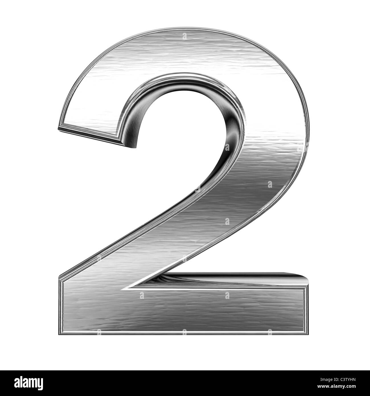Steel number Stock Photo