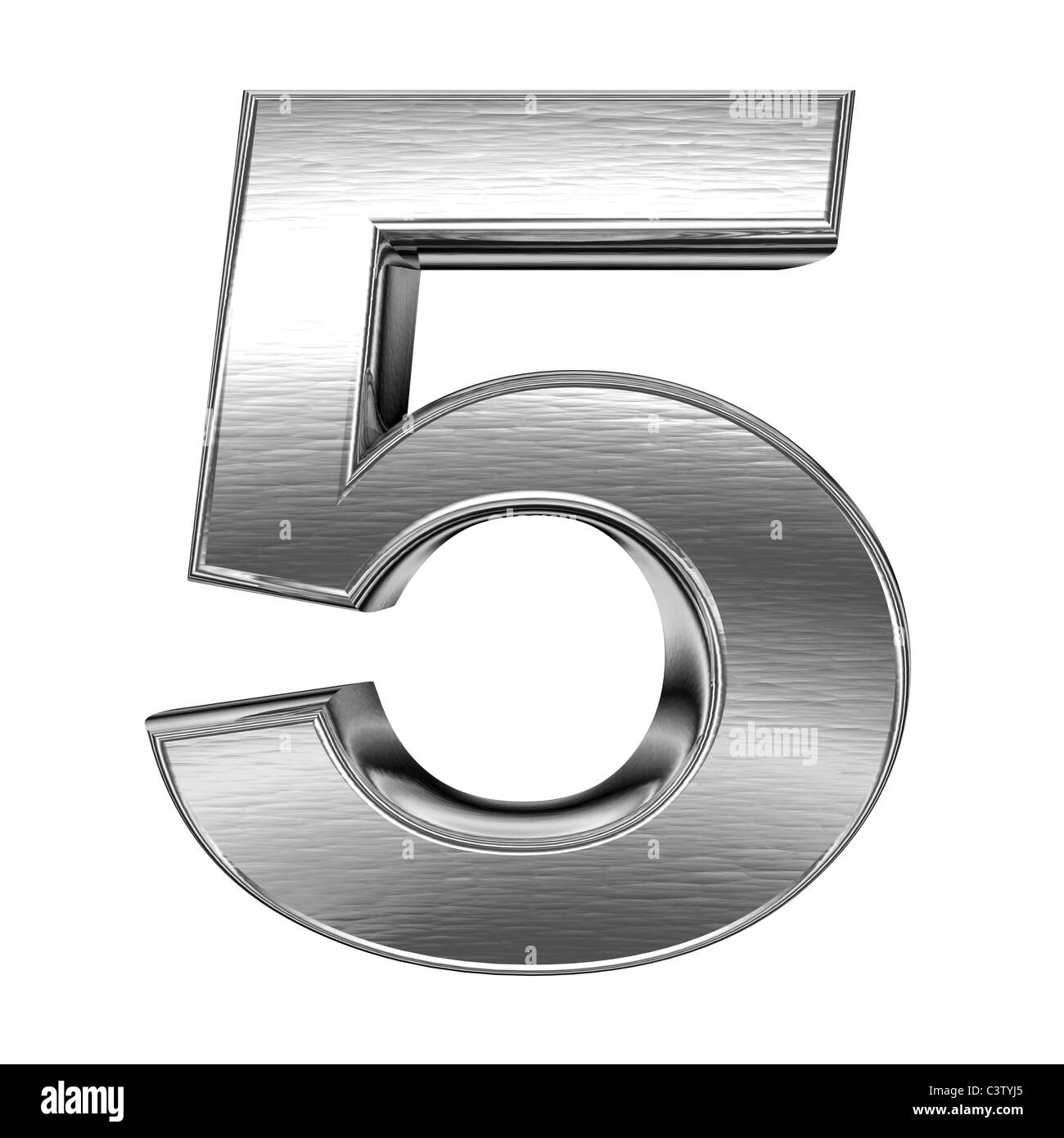 Steel number Stock Photo