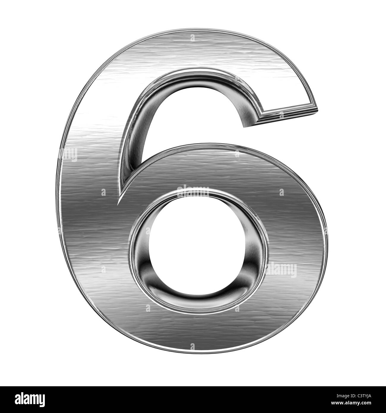 Steel number Stock Photo