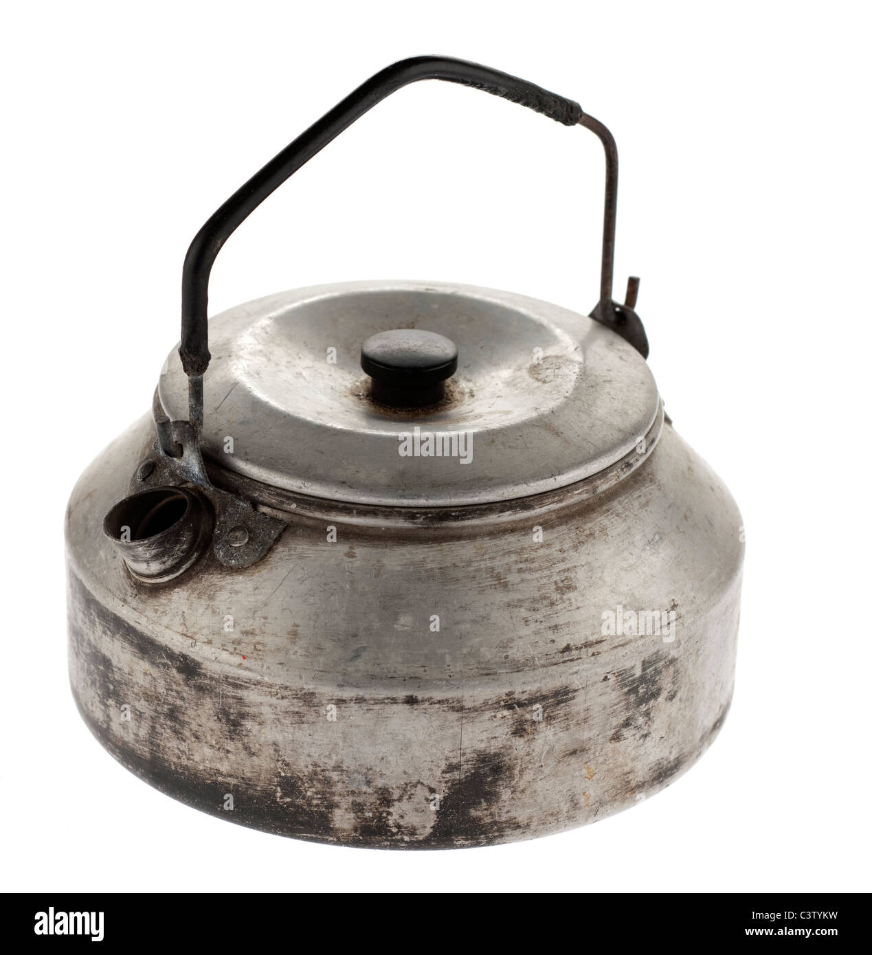https://c8.alamy.com/comp/C3TYKW/old-used-metal-camping-kettle-with-plastic-coated-handle-C3TYKW.jpg