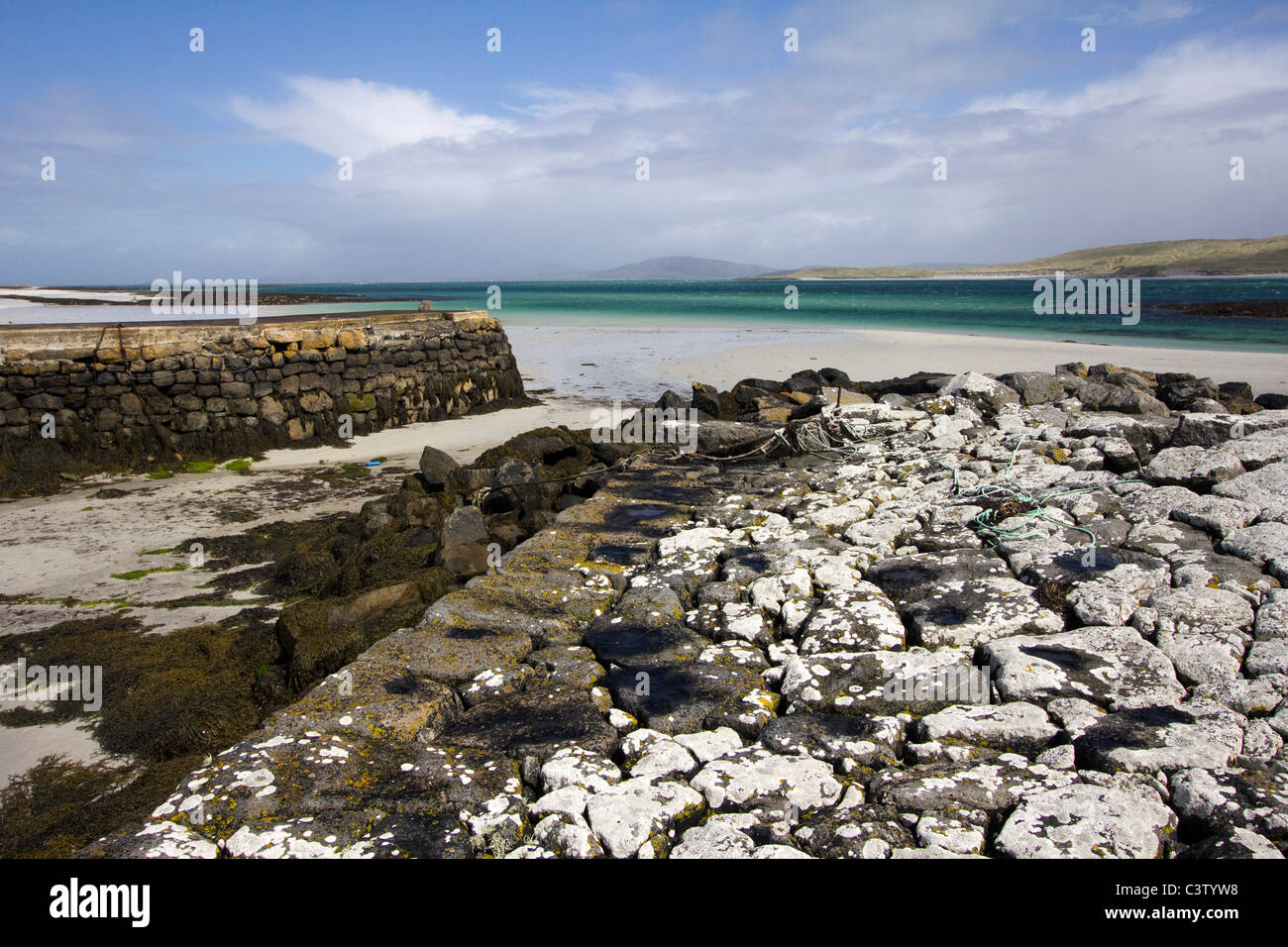 eoligarry old disused jetty isle of barra outer hebrides western isles ...