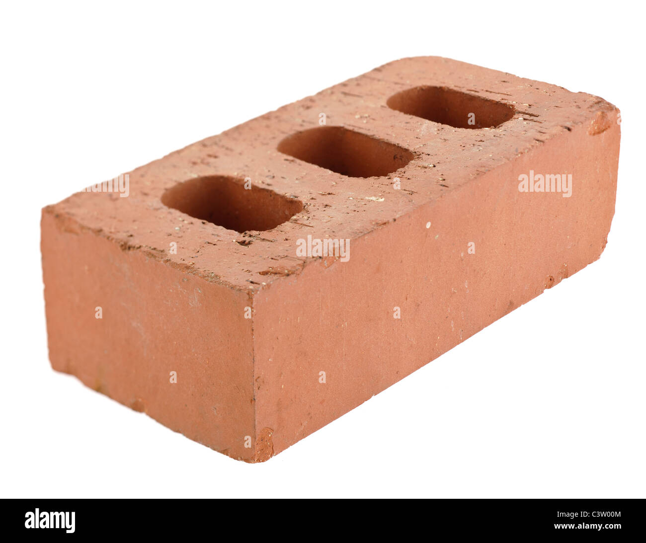Plain class B red building brick Stock Photo