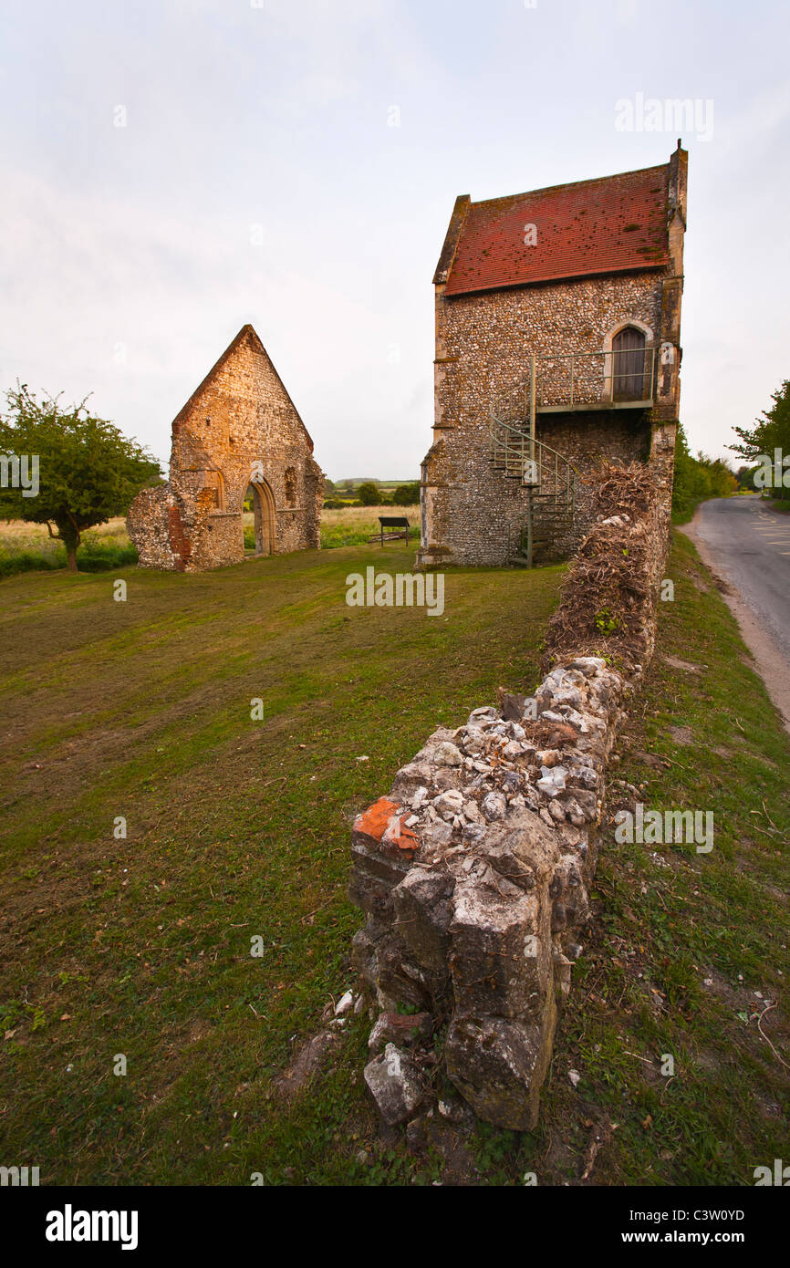 Priory church of St Mary, Burnham Norton. Stock Photo