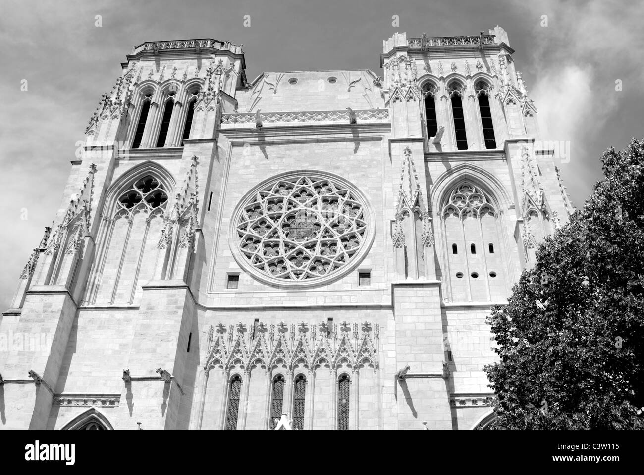 Bordeaux Cathedral in France Stock Photo