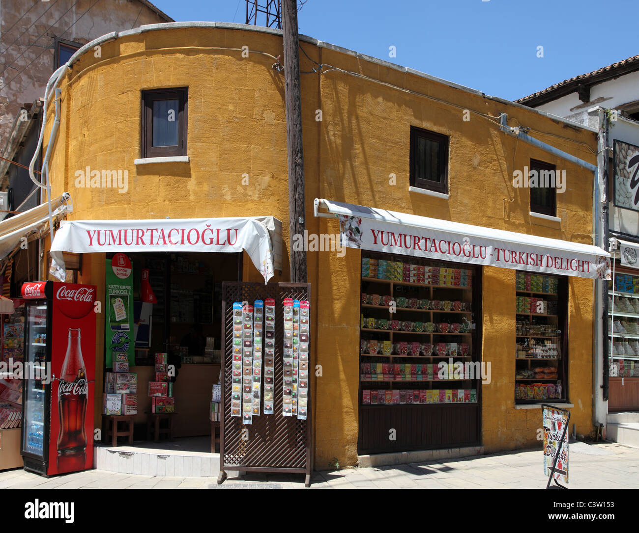 Turkish Delight shop, Nicosia, Northern Cyprus Stock Photo