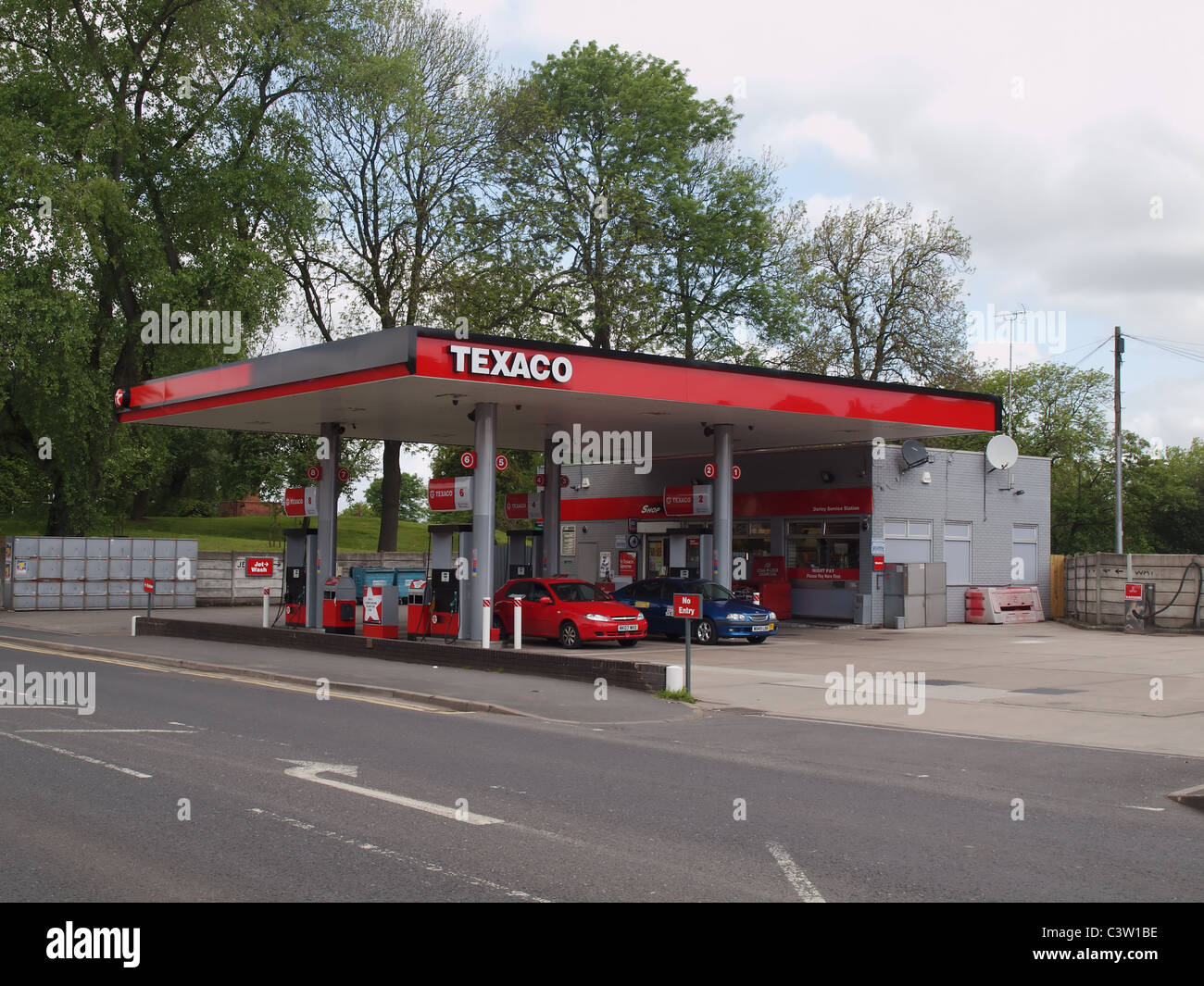 Texaco Service Station On Albert Road In Farnworth Lancashire