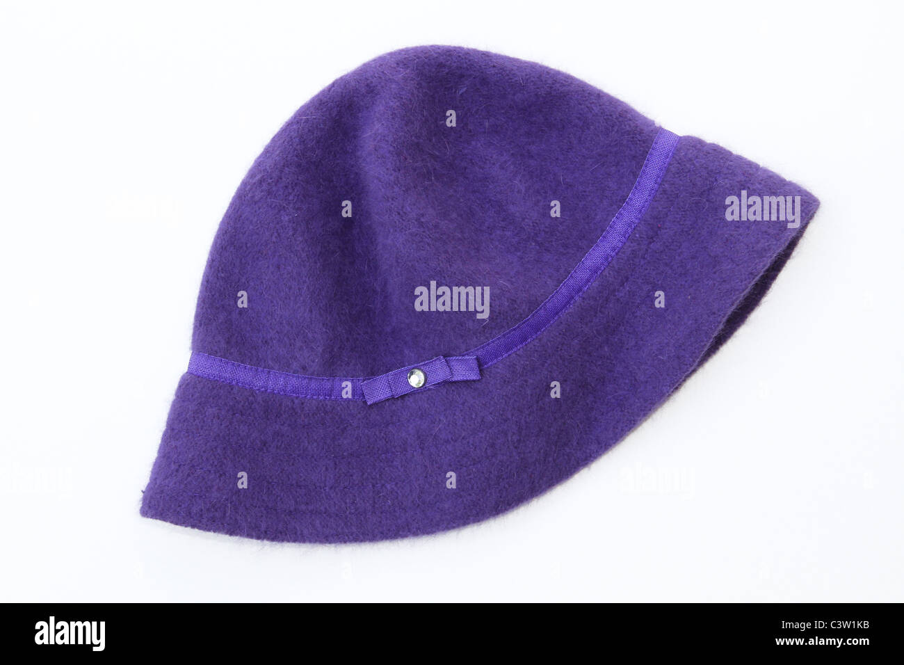 Purple wool hat hi-res stock 