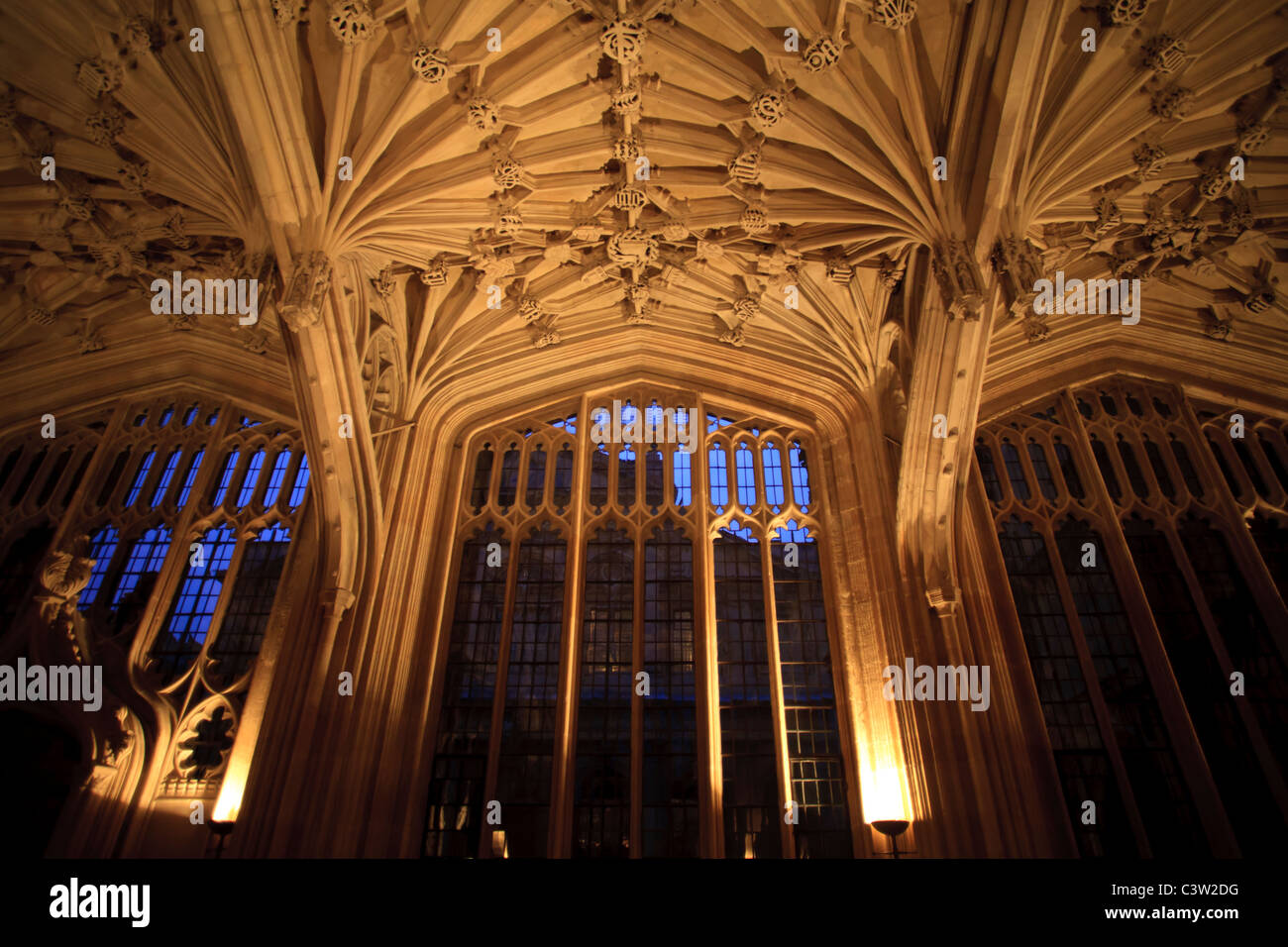 Inside the Divinity School at the Bodleian Library, Oxford University, England Stock Photo