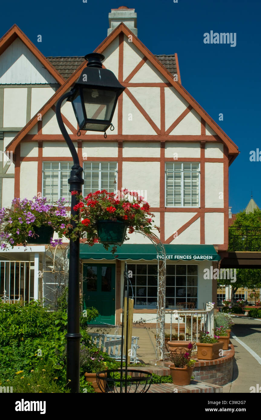 Danish style village of Solvang, Santa Barbara County, California Stock Photo