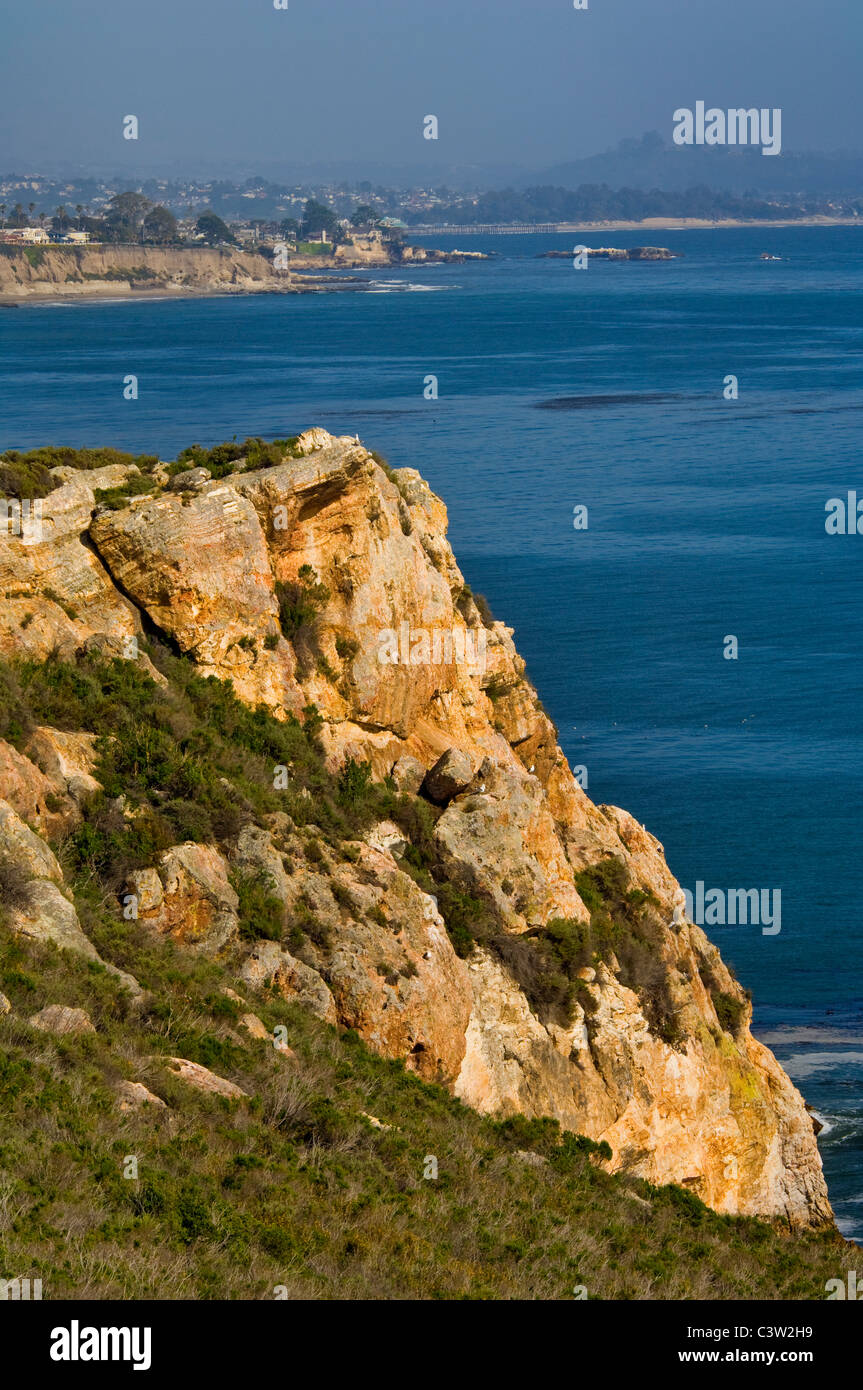 Rocky bluffs above San Luis Obispo Bay, near Avila Beach, California Stock Photo