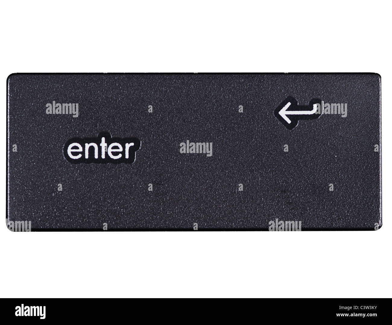 'enter key' isolated on white background Stock Photo